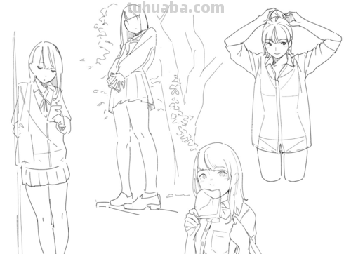速写漫画技巧素材 速写的技巧和方法?