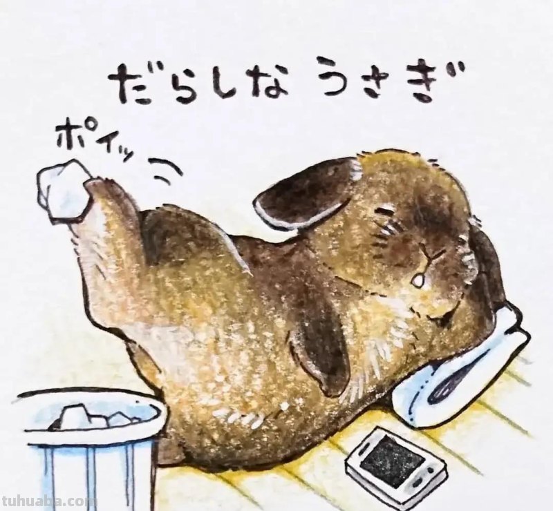 350张超Q的兔子简笔画，可爱得不要不要的~绝对够用一辈子了