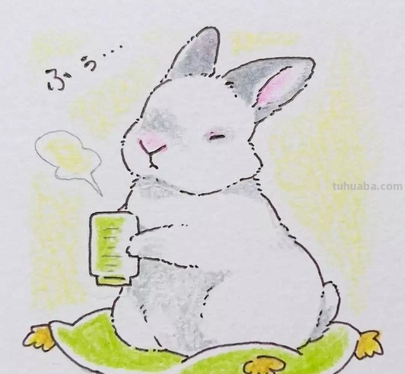 350张超Q的兔子简笔画，可爱得不要不要的~绝对够用一辈子了