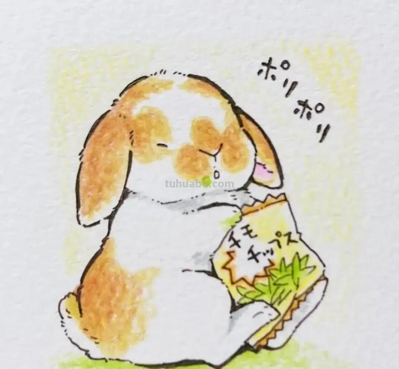 350张超Q的兔子简笔画，可爱得不要不要的~绝对够用一辈子了