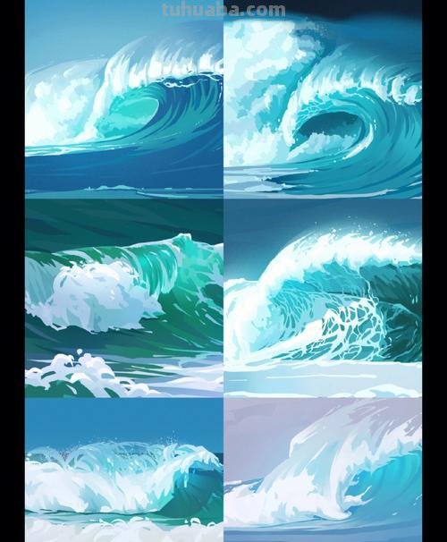 如何用色彩画海浪？色彩海浪的绘画技巧分享 