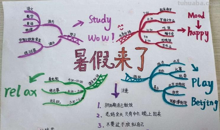 暑假心得思维导图怎么画 绘制思维导图有哪些注意事项?