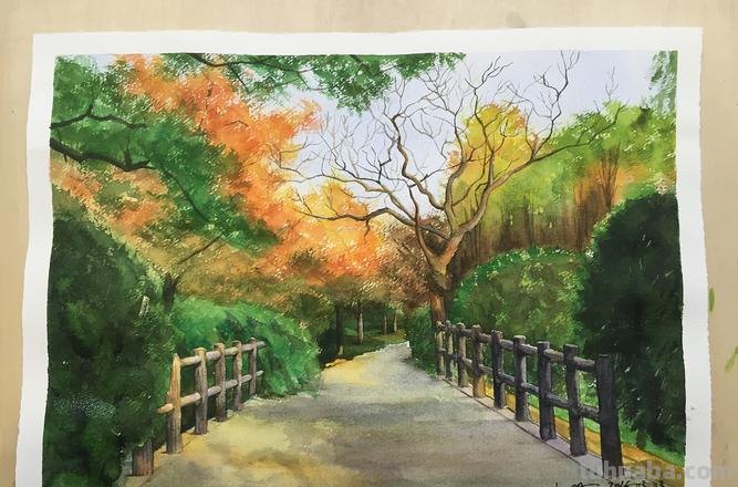用关键词:小路色彩画及色彩小路怎么画 