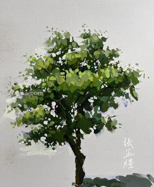 色彩树的画法及色彩树的画法步骤图 