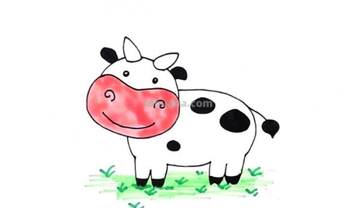 奶牛怎么画简笔画图片 牛怎么画简单又漂亮？