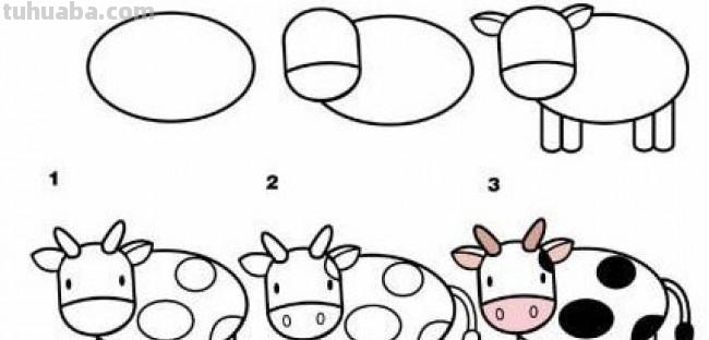 奶牛怎么画简笔画图片 牛怎么画简单又漂亮？