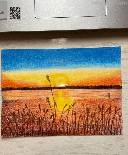 用彩铅画夕阳美景怎么画 怎么用彩铅画夕阳下的树？