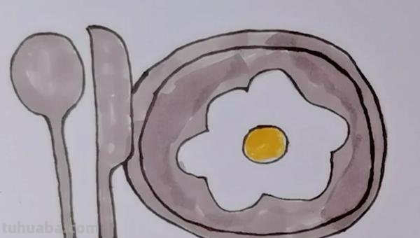 盘子怎么画简笔画图片 怎样画盘子最简单的图案？
