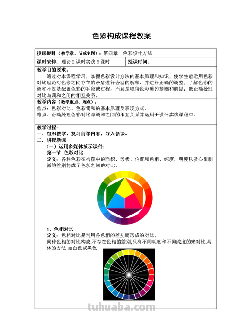色彩课程设计及色彩课程设计案例 