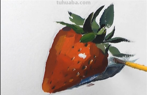 色彩草莓的画法及色彩草莓的画法步骤 