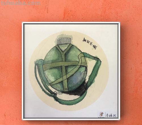 【绘画教程】军用水壶色彩调色技巧,让作品更具军事氛围!