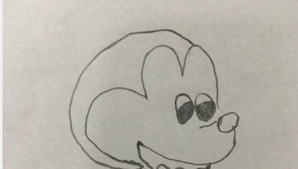 怎么画米奇简笔画图片 QQ画图红包米老鼠怎么画？