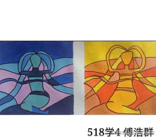 【绚丽色彩的对比调和图片怎么画？】 