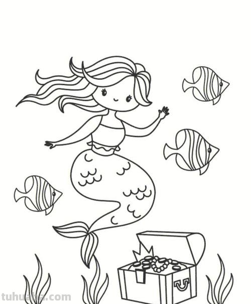 美人鱼简笔画怎么画 简笔画美人鱼的画法？
