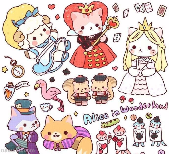 敲治愈的小动物简笔画素材