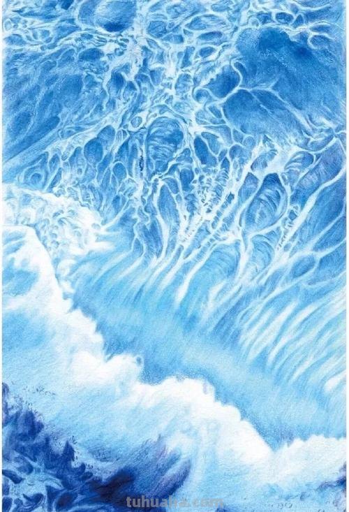 彩铅画怎么画大海图片 如何用彩笔画大海？