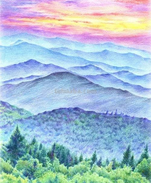 用彩铅画出来的风景,比真实的还要美!逼真又好看!