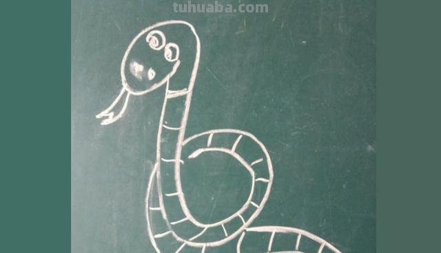 可爱的蛇怎么画简笔画 如何画蛇蛇简笔画步骤图？