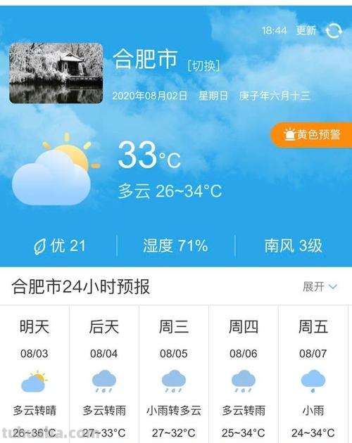 合肥 合肥天气预报