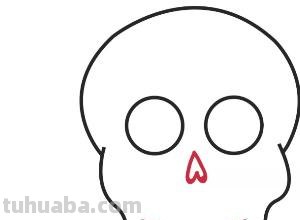 怎么画骷髅头简笔画 怎样画骷髅头？