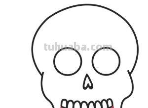 怎么画骷髅头简笔画 怎样画骷髅头？