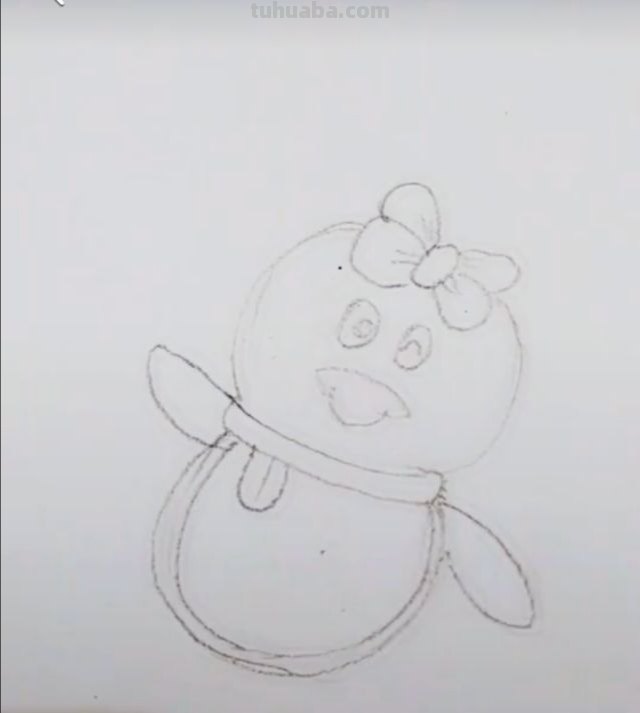 怎么画企鹅简笔画图片 q版企鹅画？