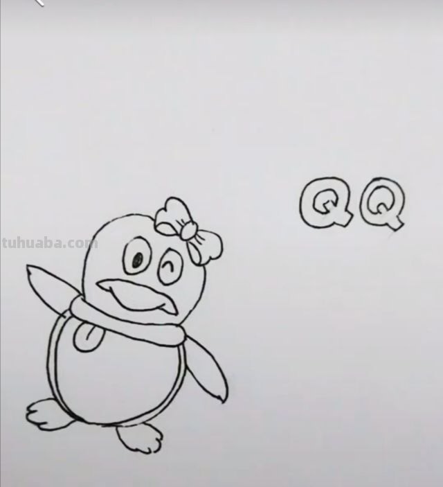 怎么画企鹅简笔画图片 q版企鹅画？