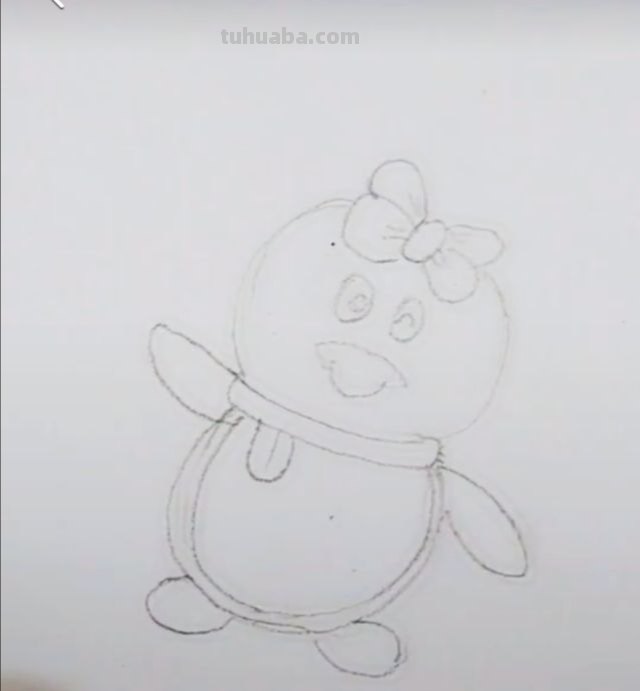 怎么画企鹅简笔画图片 q版企鹅画？