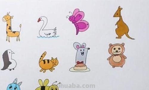 怎么画长颈鹿简笔画 一二三年级画长颈鹿？
