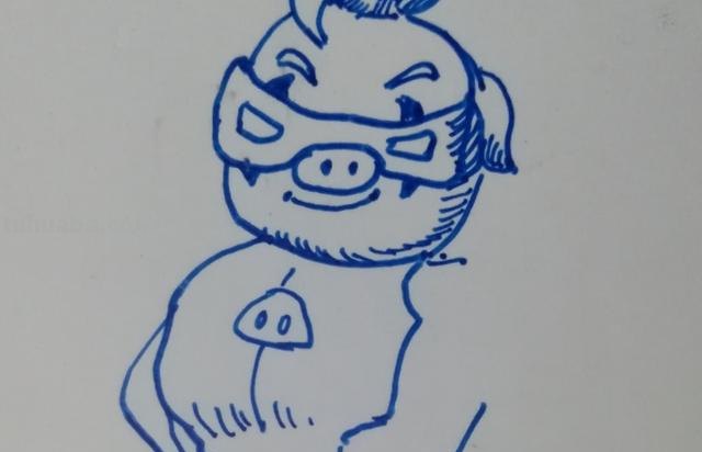 超人怎么画简笔画图片 《开心宝贝》中甜心超人简笔画法？