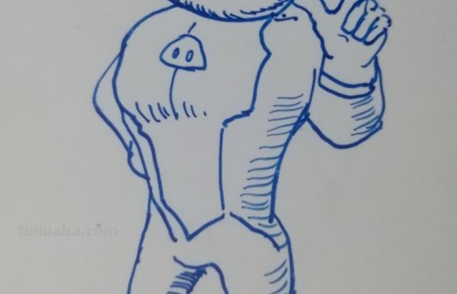 超人怎么画简笔画图片 《开心宝贝》中甜心超人简笔画法？