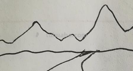 小路怎么画简笔画图片 小山小路小树的简笔画，看组合步骤图简单易学？