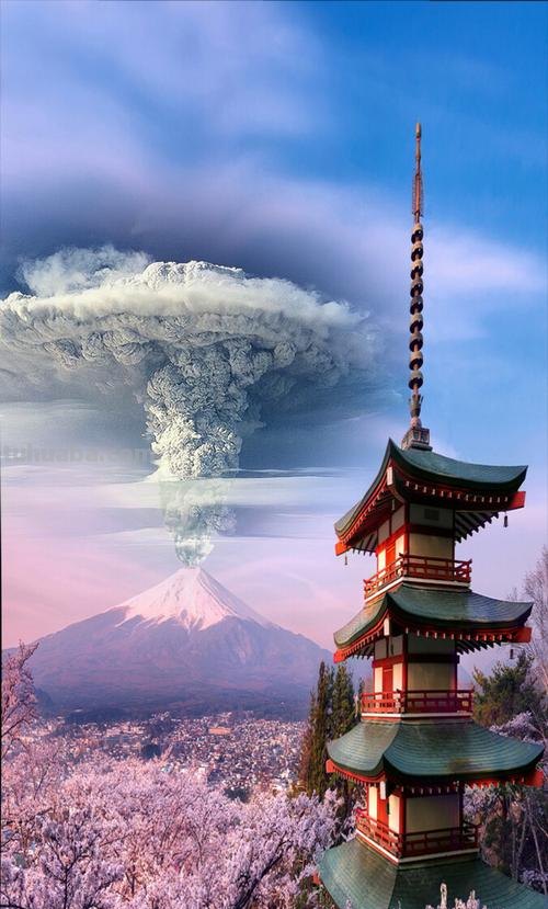 富士山 富士山喷发