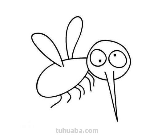 蚊子怎么画简笔画图片 蚊子是多少笔画？