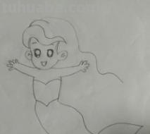 怎么画美人鱼简笔画 简笔画美人鱼的画法？