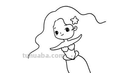 怎么画美人鱼简笔画 简笔画美人鱼的画法？