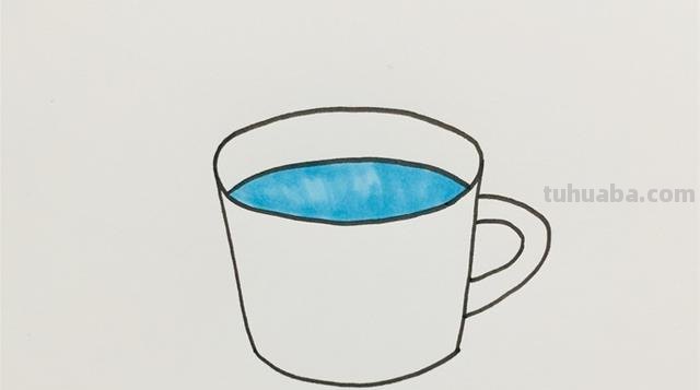 水杯怎么画简笔画图片 高脚杯彩铅画步骤？