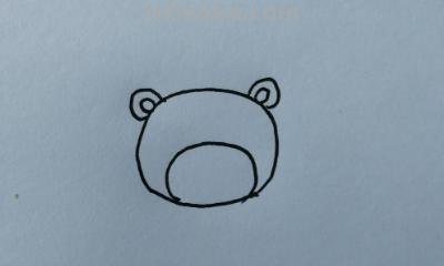 熊创意速写 敲门小熊怎样画？