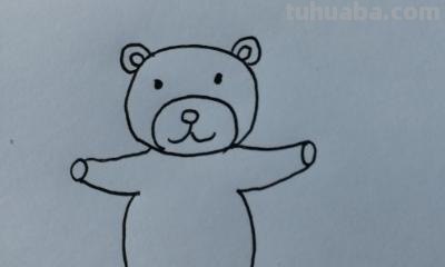 熊创意速写 敲门小熊怎样画？