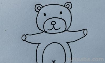 熊创意速写 敲门小熊怎样画？