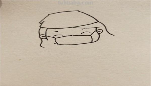 小学生怎么画简笔画 一年级男孩敬礼人物简画？
