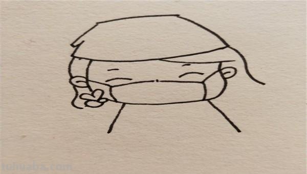 小学生怎么画简笔画 一年级男孩敬礼人物简画？
