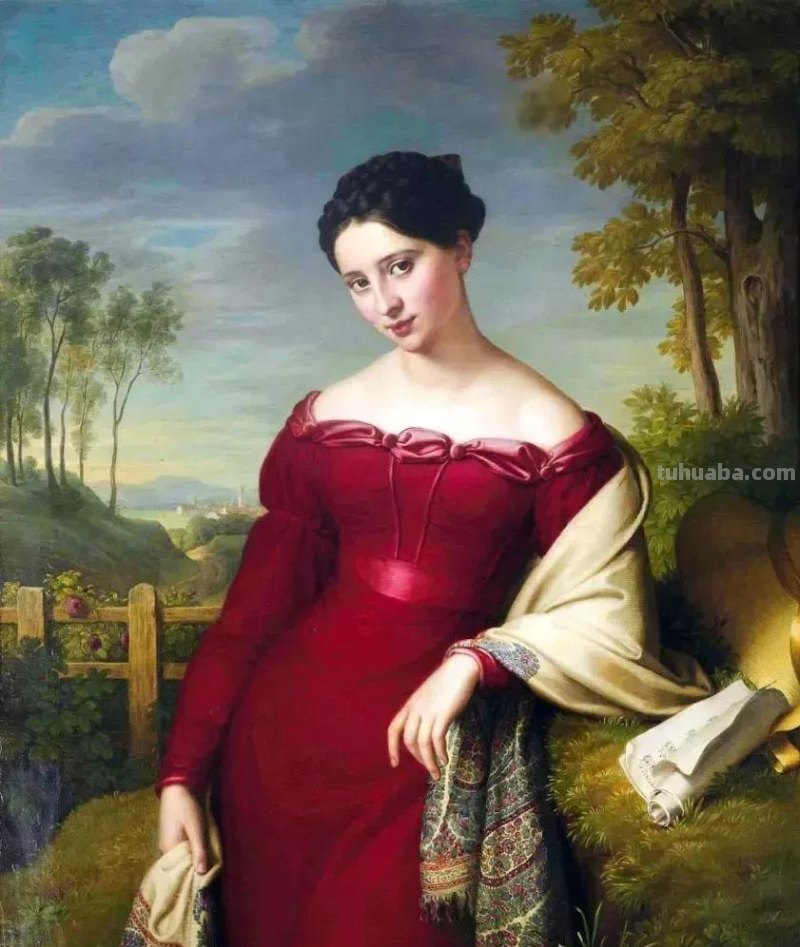 丹麦绘画黄金时代杰出画家克里斯托弗新古典油画人物肖像作品欣赏