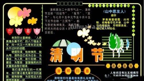 清明节的手抄报怎么画口红 清明节的手抄报？