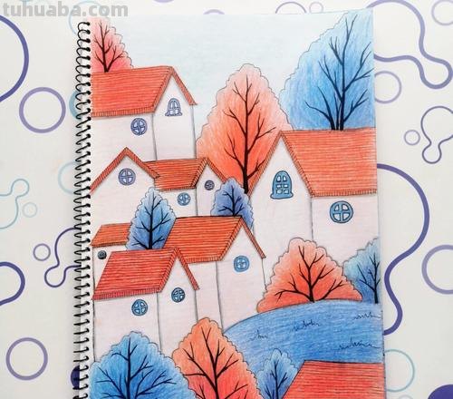 彩铅画怎么画才好看小孩 怎么用彩铅画风景画小学？
