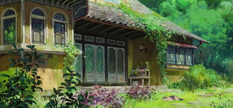 宫崎骏动漫中的那些风景插画，美得窒息