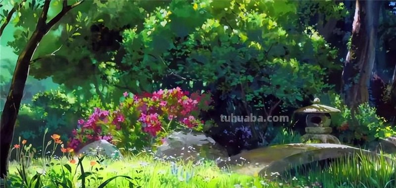 宫崎骏动漫中的那些风景插画，美得窒息