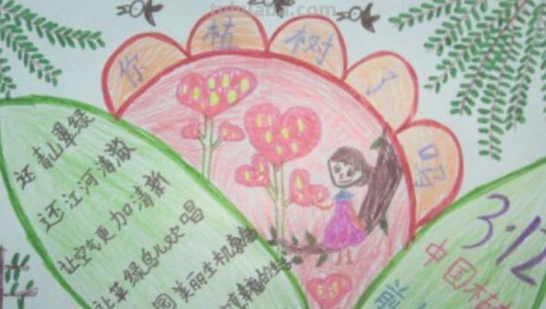 植树节的手抄报怎么画口红 5 植树节手抄报怎么做？