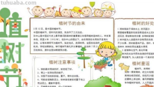 植树节的手抄报怎么画口红 5 植树节手抄报怎么做？