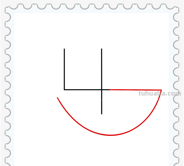 儿童简笔画精选-用数字 “4” 画鲨鱼（Shark）